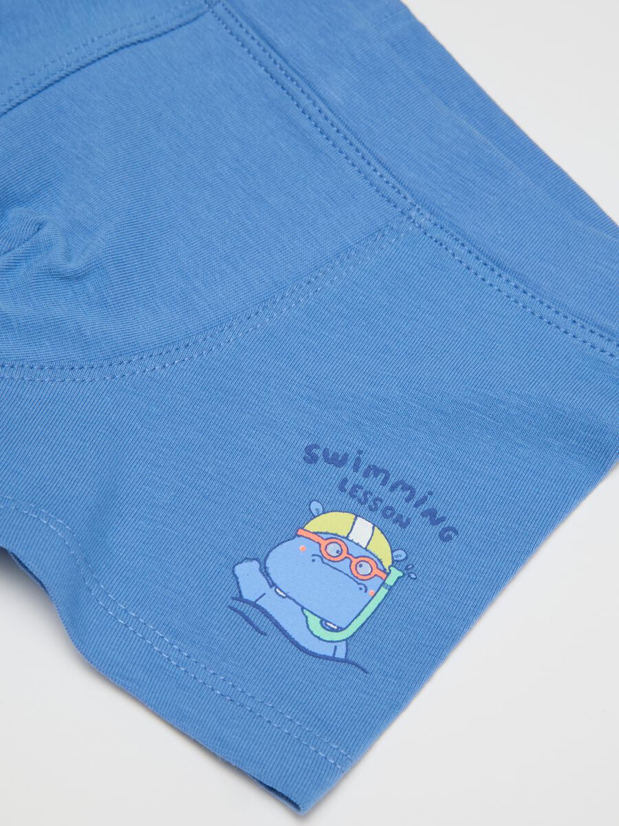 Multicolour stretch cotton children's boxers with print_2