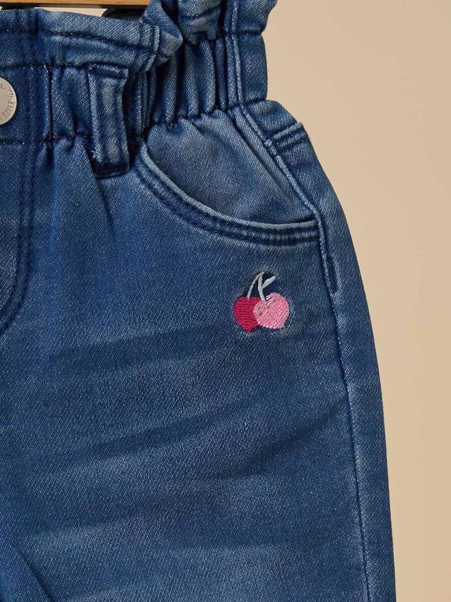 Jeans con vita paperbag IANA neonata_1