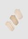 3-pack beige organic cotton ankle socks_0