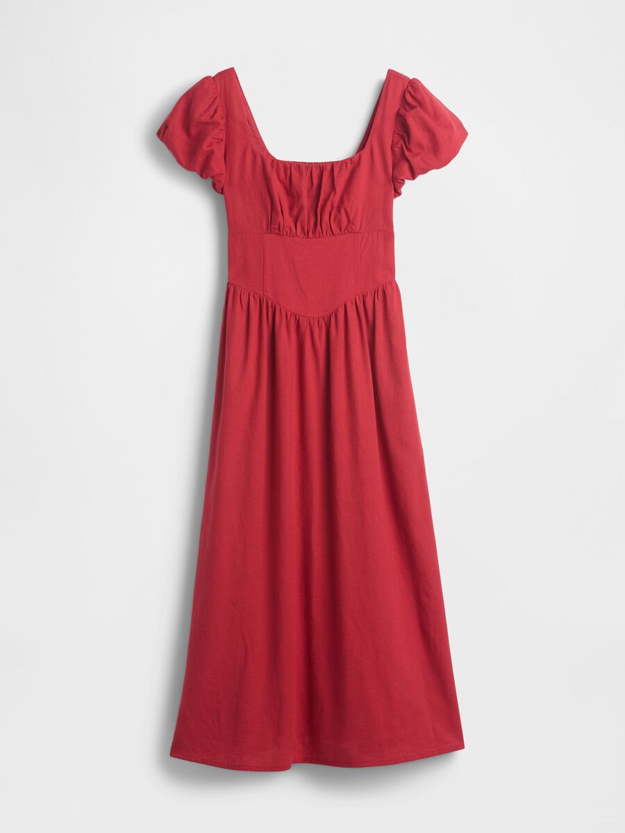 Midi dress in a linen blend_4