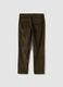 Green regular-fit ribbed stretch-cotton chinos_6
