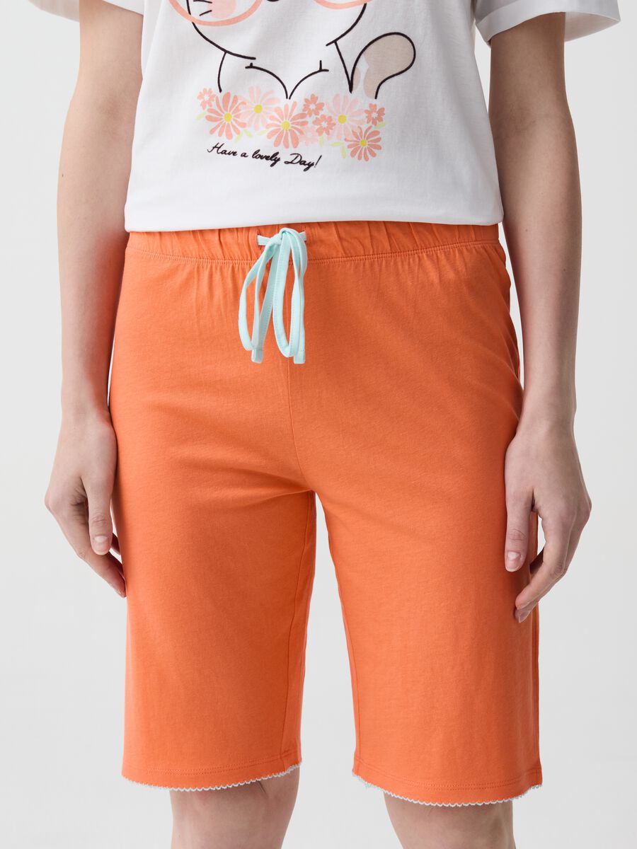 Short pyjama trousers with drawstring_1