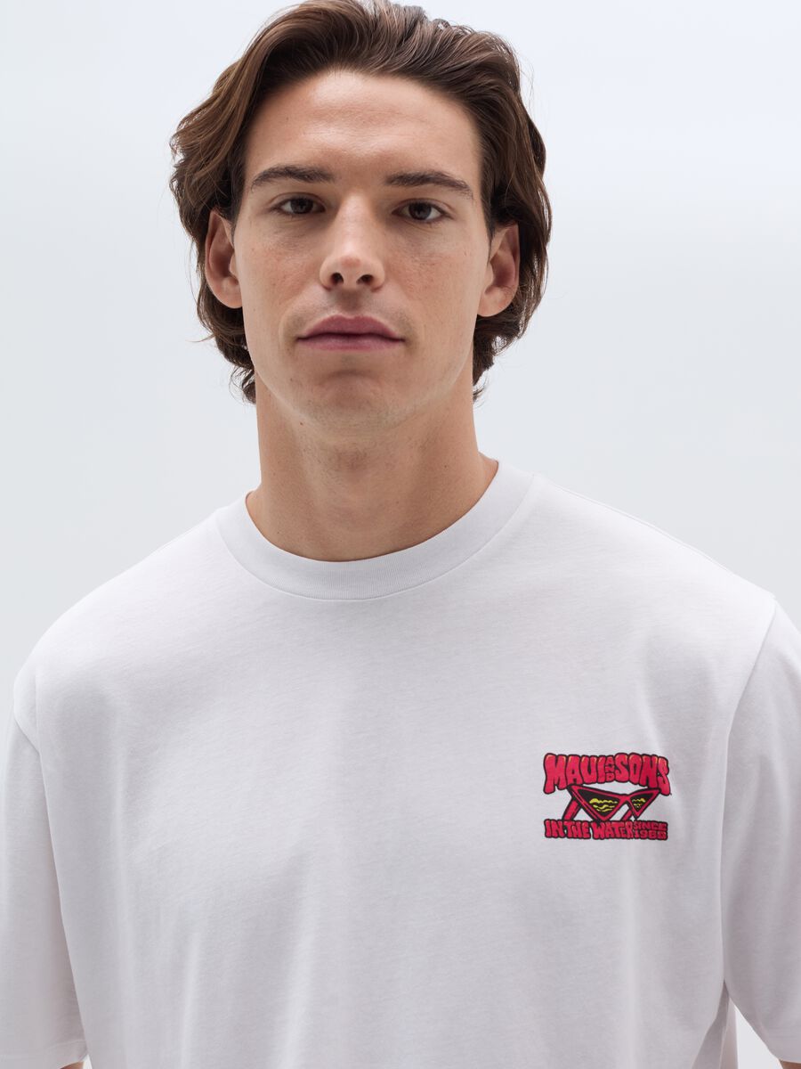 Slub jersey T-shirt with print_1