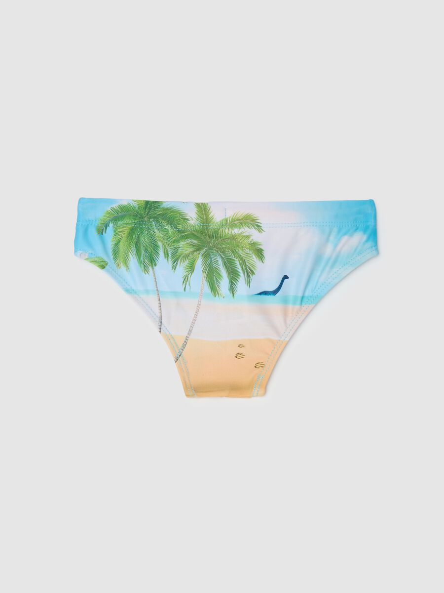 OVS Kids Tropical Print Swim Brief for Children_1