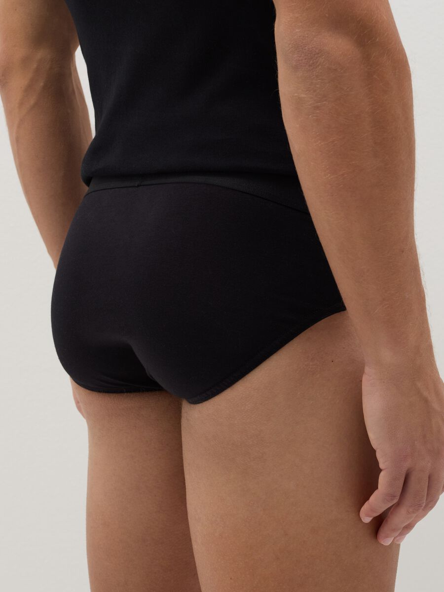 Three-pair pack briefs in stretch cotton_2