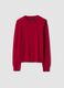 Maglia rossa in pura lana a girocollo_0