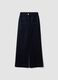 Blue wide-leg jeans in stretch cotton_4