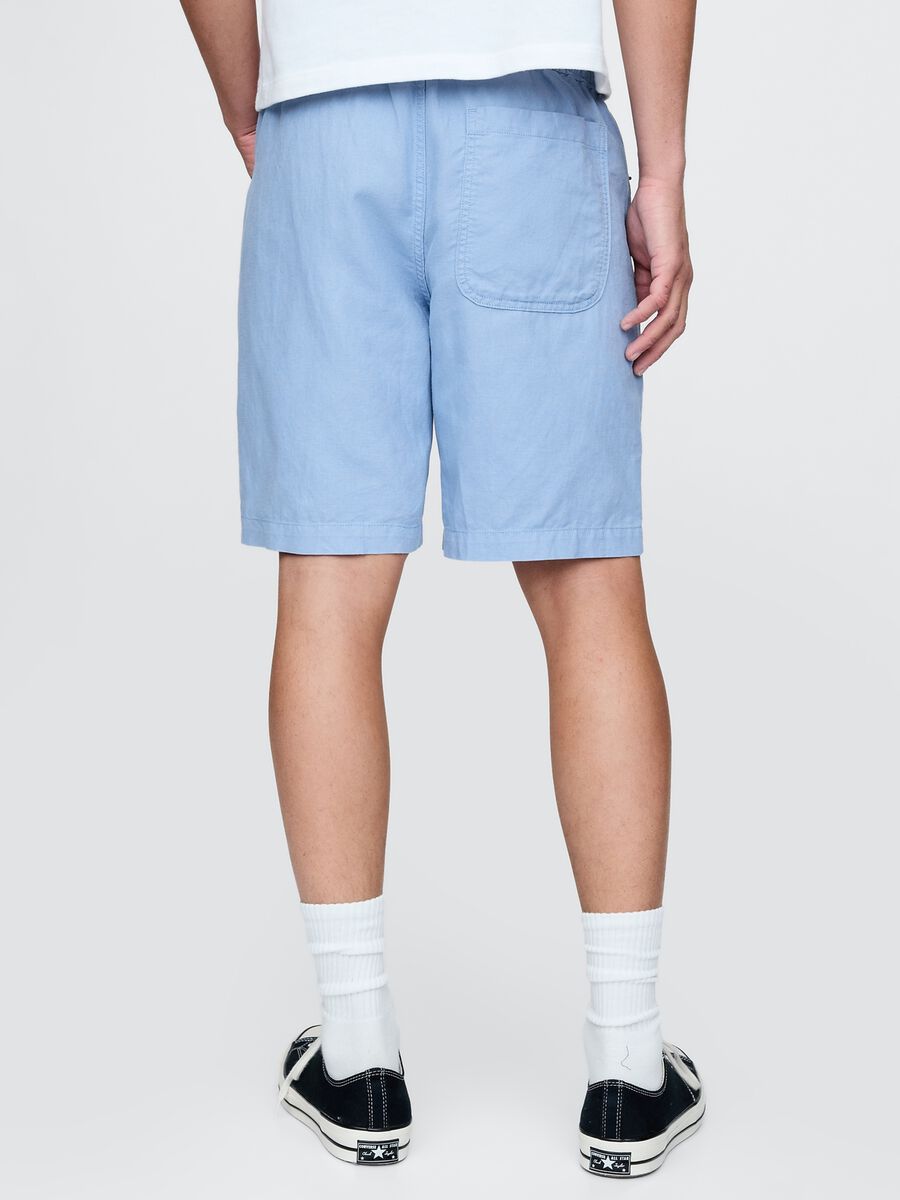 Gap Blue Linen and Cotton Shorts_2
