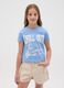 Girls&rsquo; multicoloured regular-fit T-shirt in 100% cotton with print_0