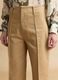 Pantaloni dritti in misto cotone beige regular fit_1