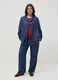 Blue regular fit lyocell blazer_2