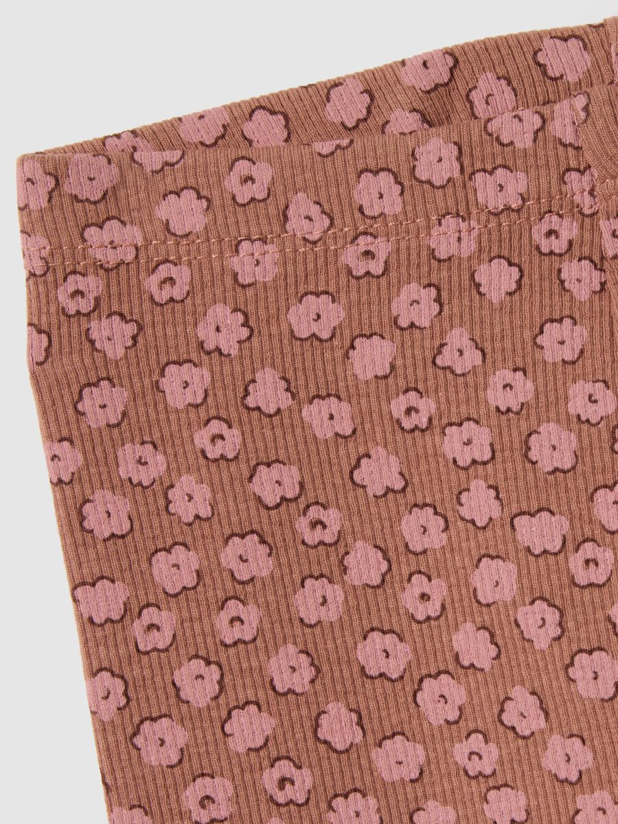 Multicolor Regular Fit Stretch Cotton Leggings for Girls_3