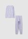 Girls' purple cotton pyjamas with a regular fit_1
