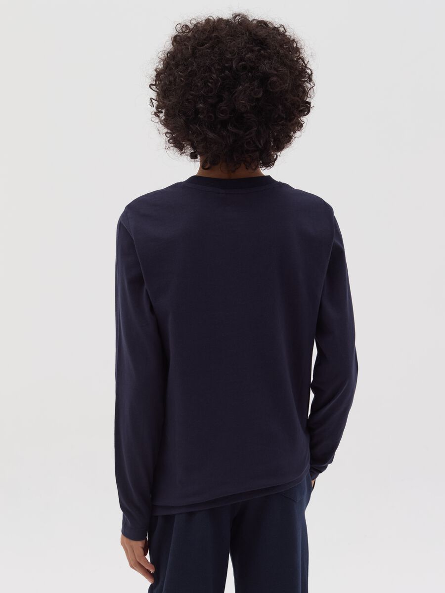 Long-sleeved T-shirt with college print_2