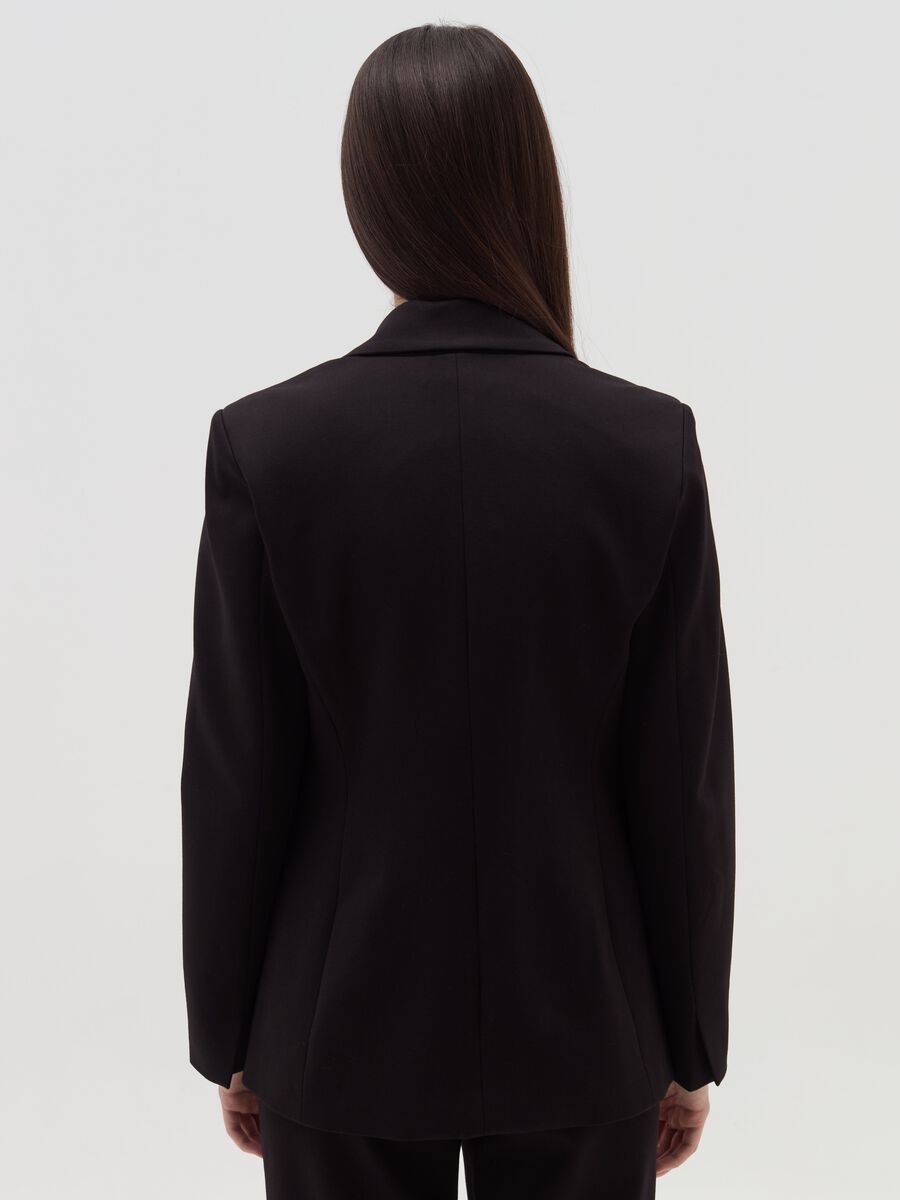 Blazer doppiopetto con bottoni dorati_2