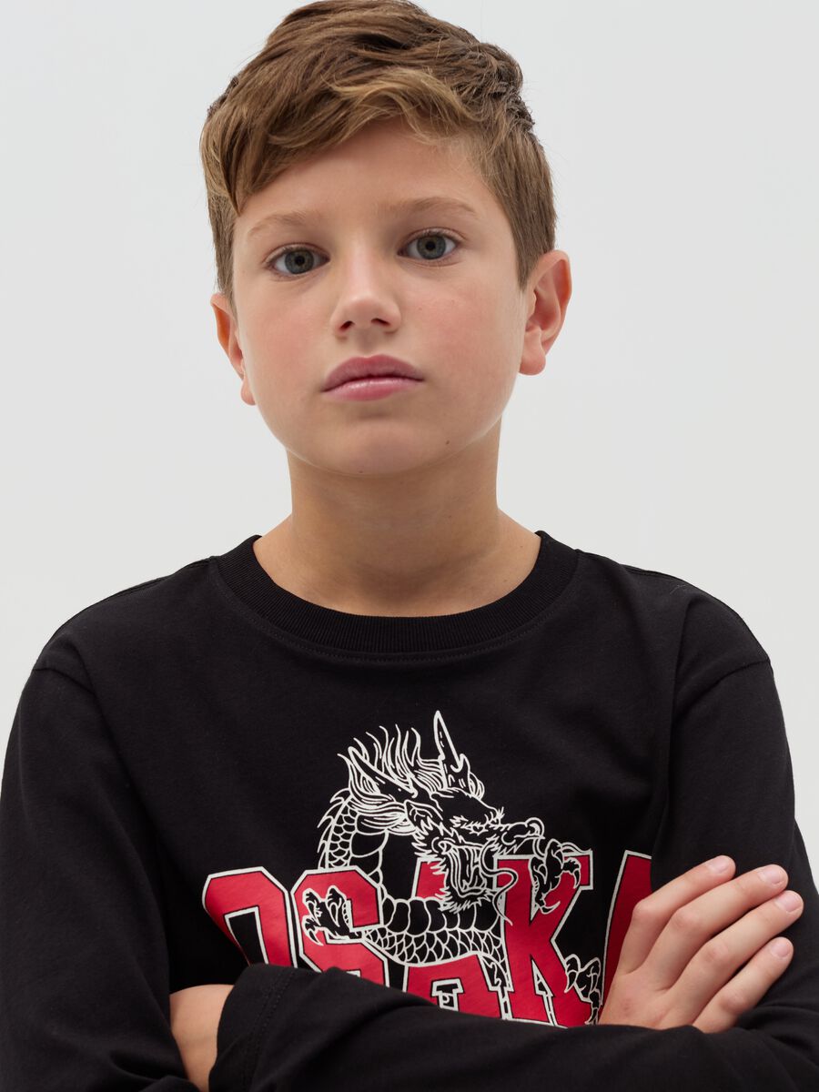 T-shirt with &ldquo;Osaka Japan League&rdquo; print_2