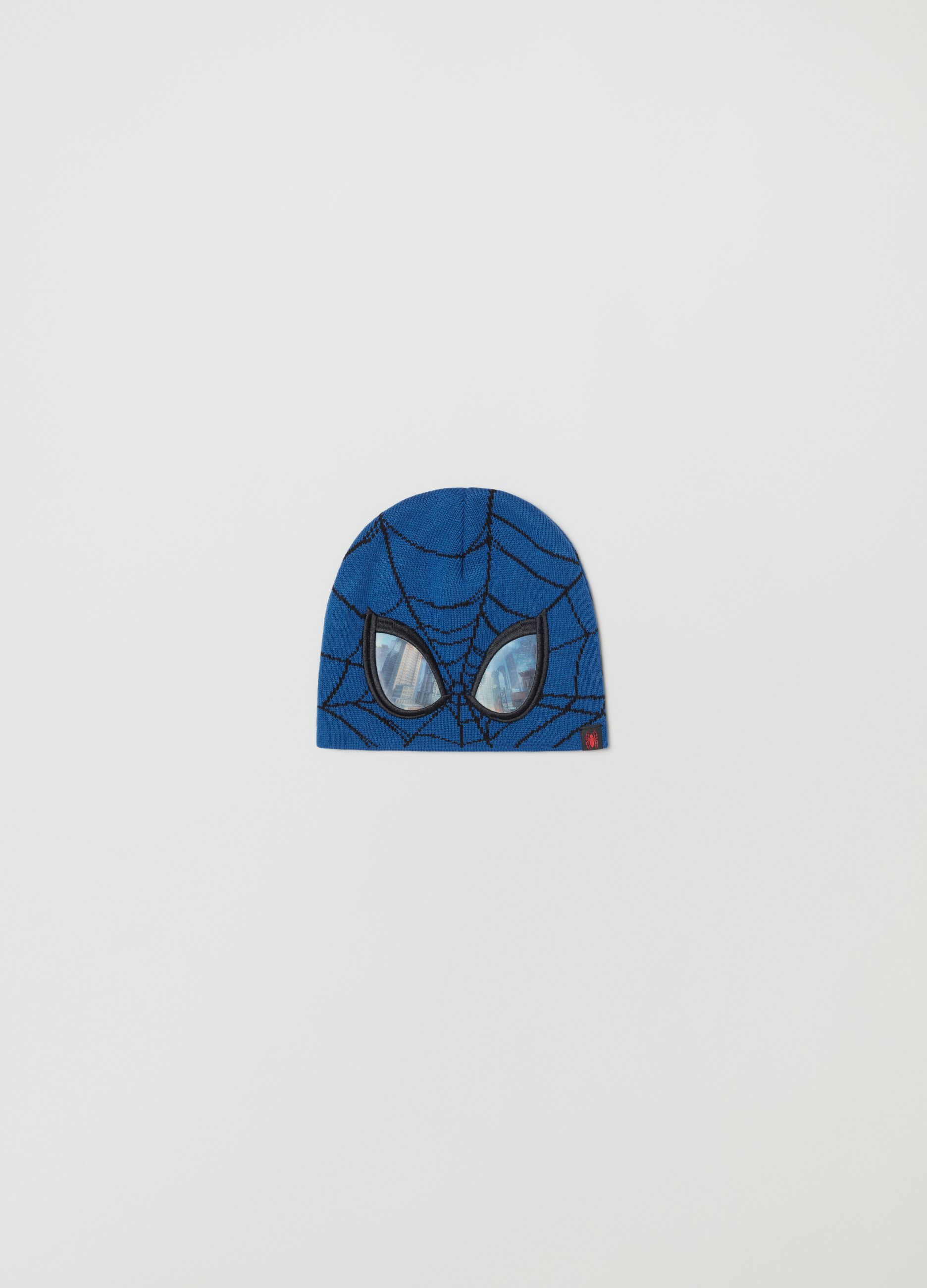 Berretto in maglia con patch Spider-Man_0