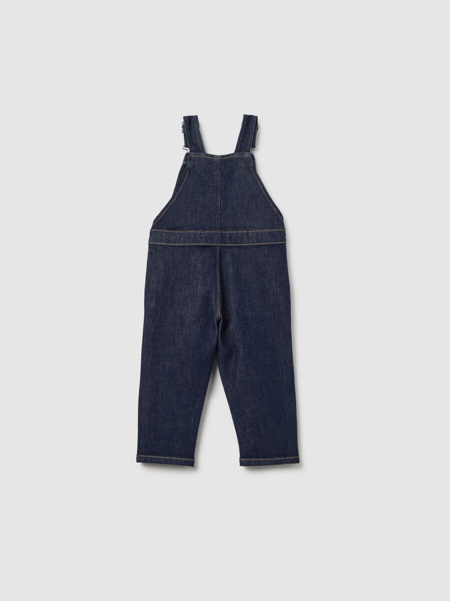 Children's Denim Cotton Blend Overalls_1