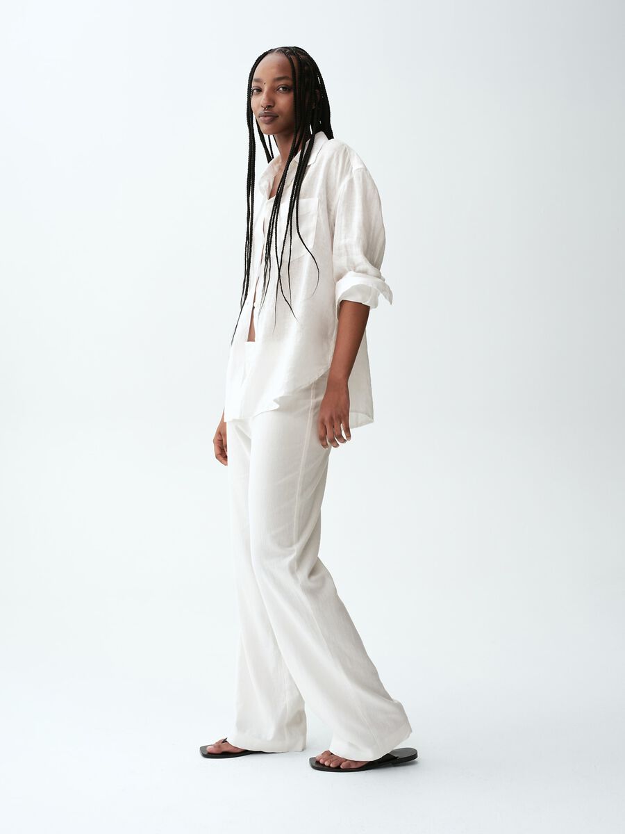 Wide-leg linen-blend trousers_5