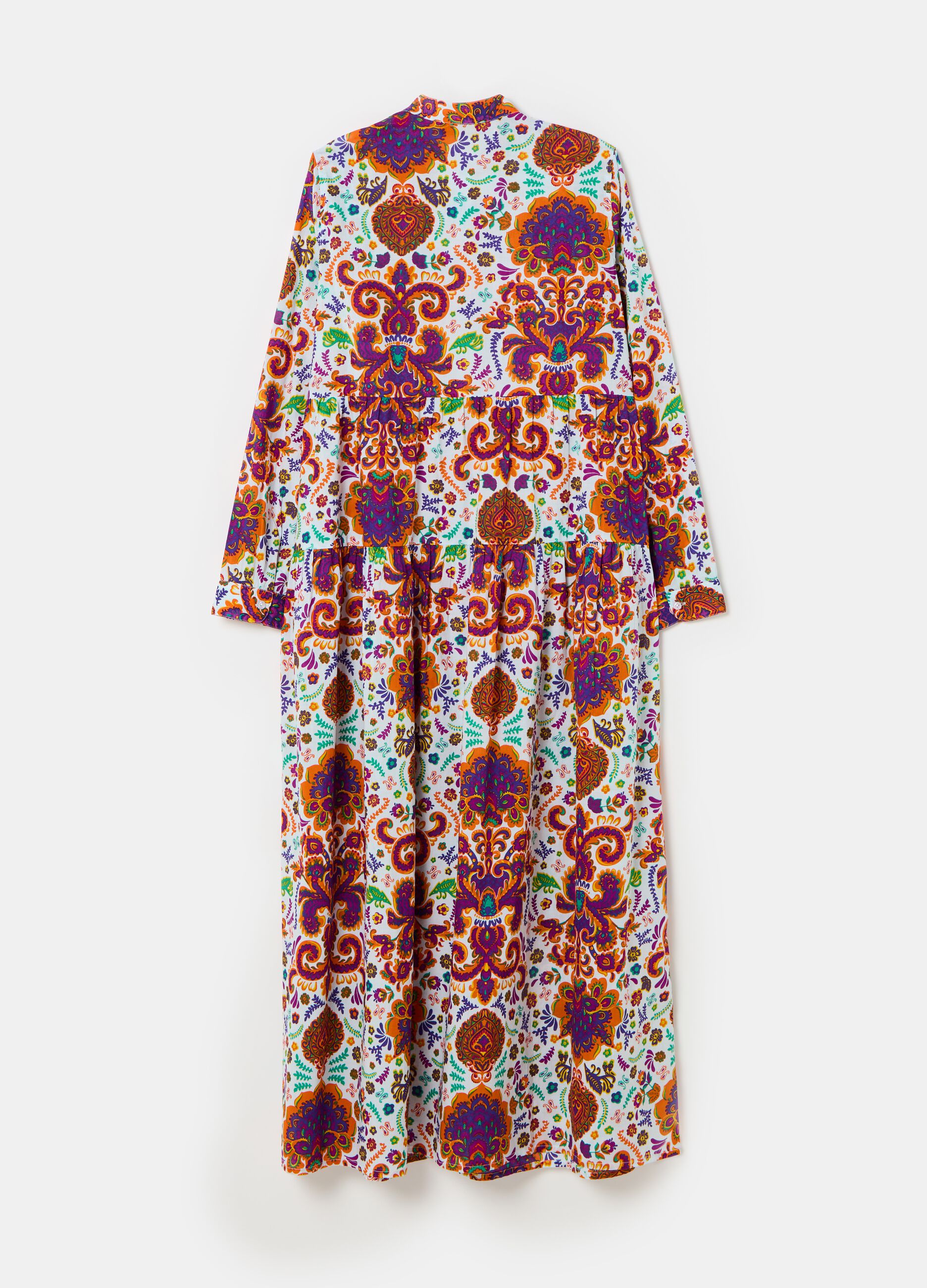 Long shirt dress with print