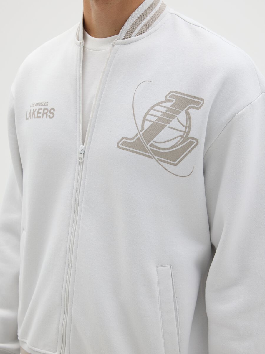 Bomber in misto cotone multicolor Lakers_3