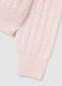 Girls' pink knitted regular fit jumper_3