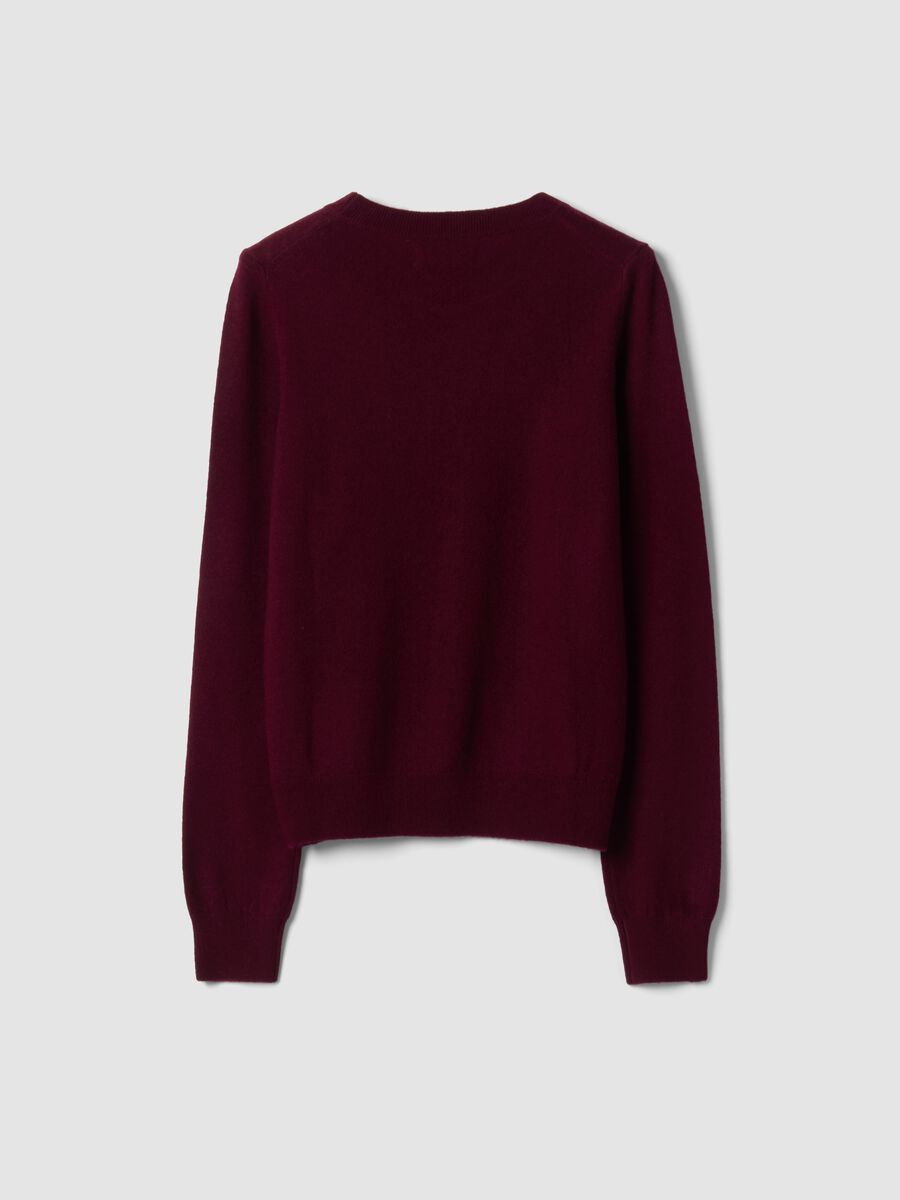 Red pure wool crew-neck jumper_6