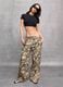 100% Linen Wide-Leg Camo Trousers_4