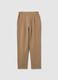 Beige regular fit trousers_4
