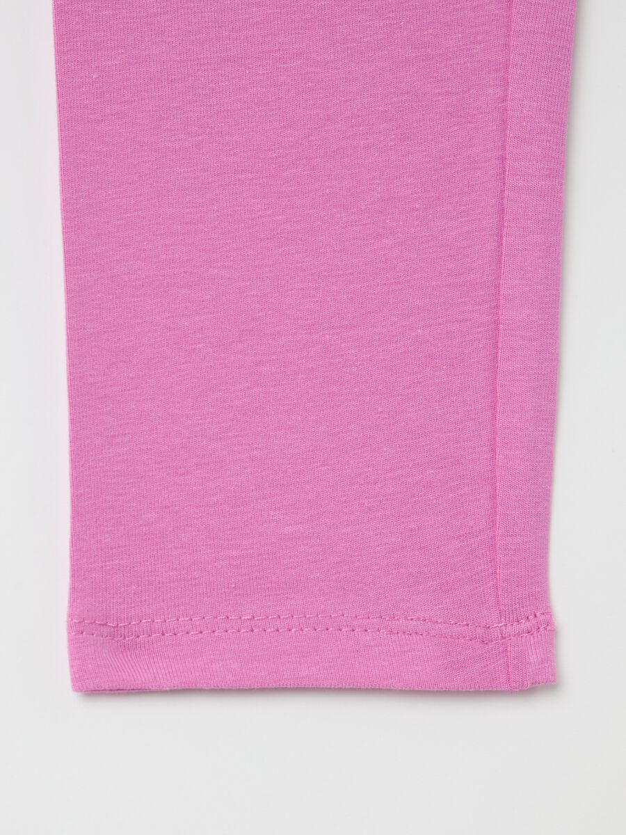 Three-quarter leggings in stretch cotton_3