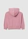 Pink pure cotton regular fit girls' sweatshirt_1