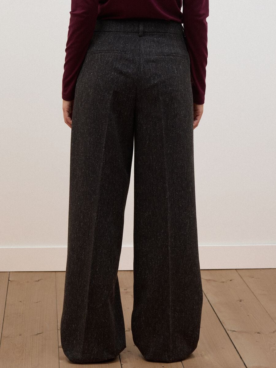 Brown wool and viscose-blend straight-leg trousers_2