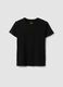 Girls&rsquo; black stretch cotton regular-fit T-shirt_3