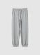 Boys' Regular Fit Grey Cotton and Viscose Blend Jogger Trousers_0