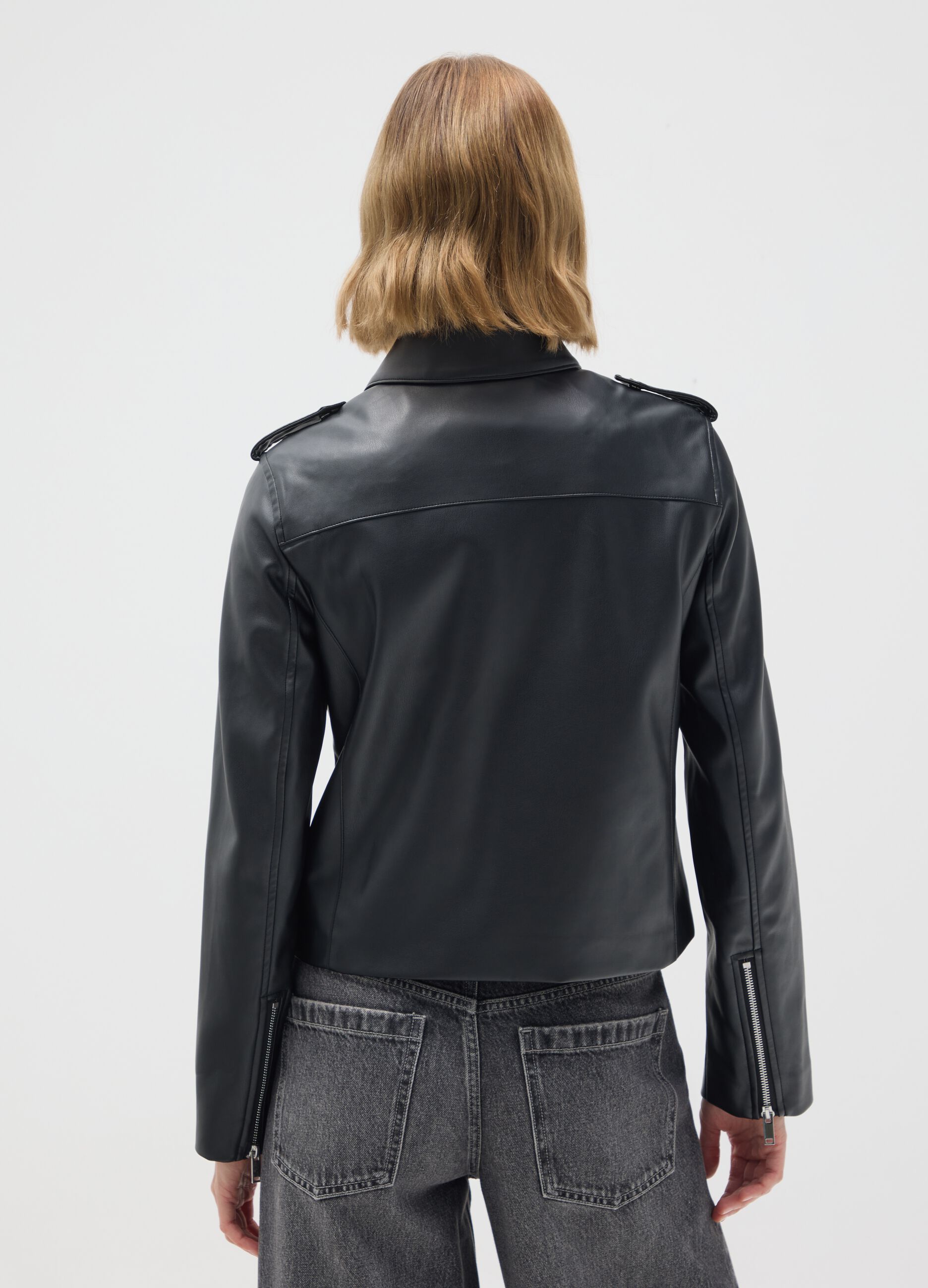 Black Regular Fit Jacket