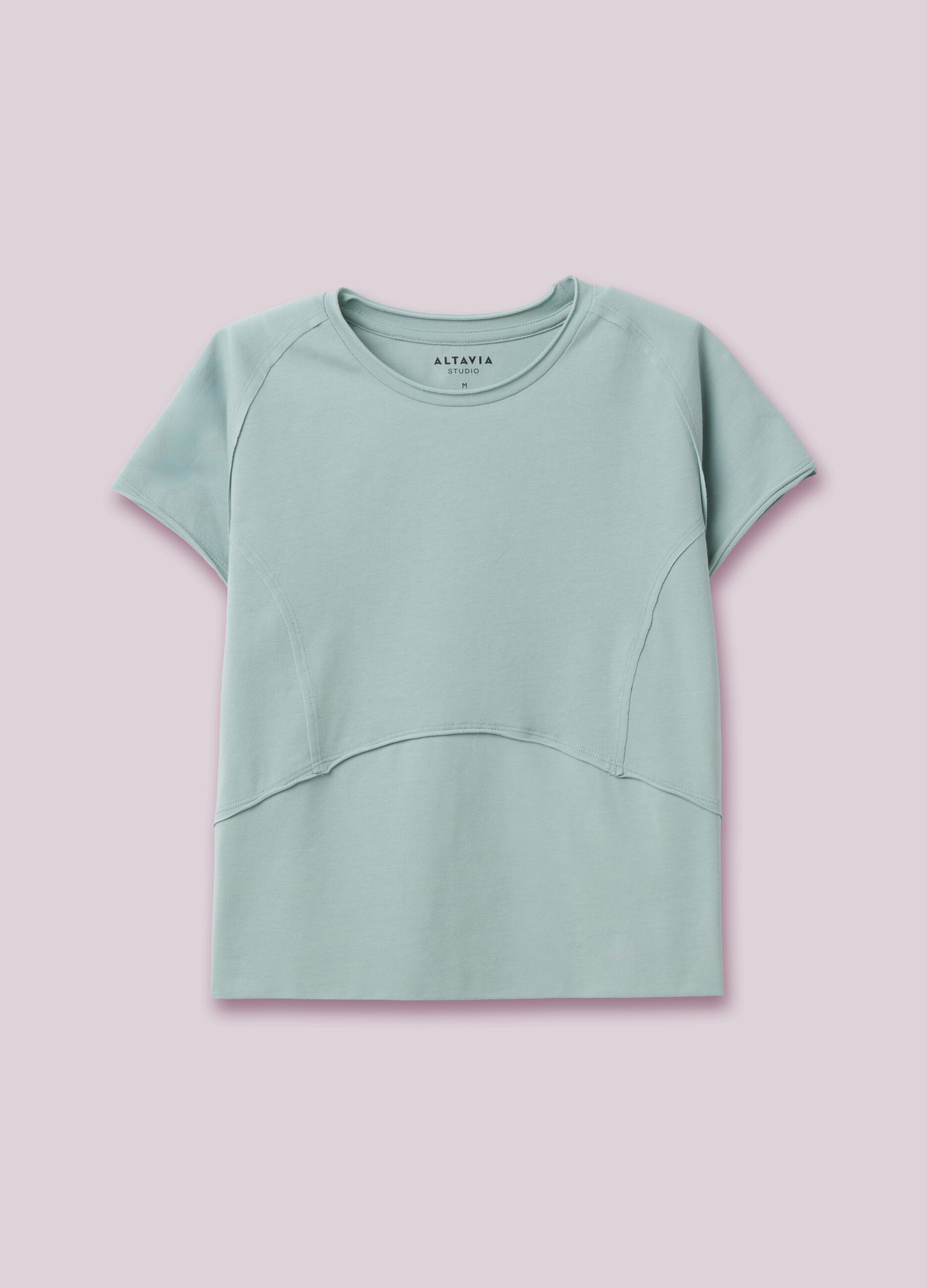 Cropped T-shirt with exposed seams ALTAVIA STUDIO
