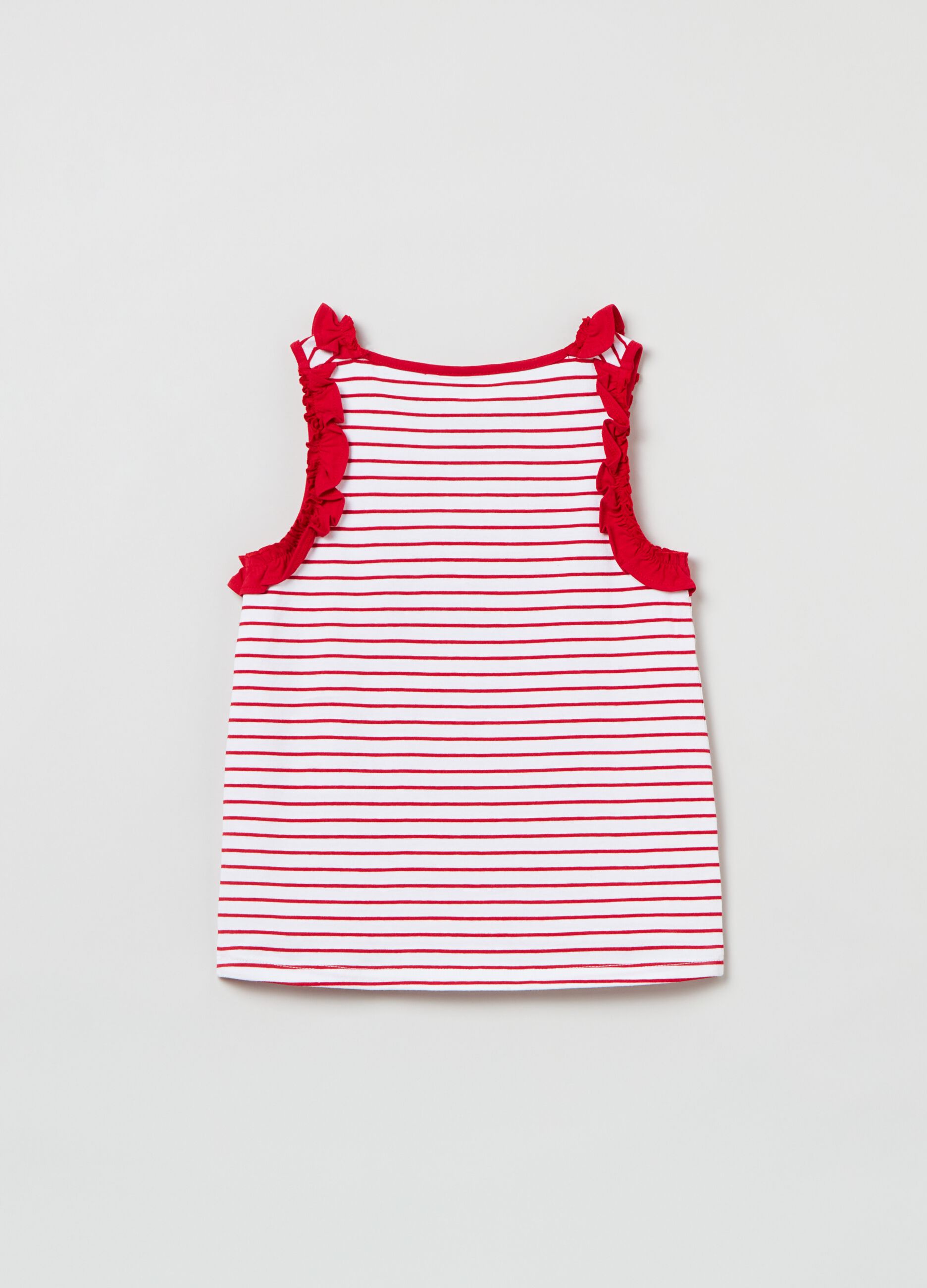 Striped tank top with Hello Kitty print