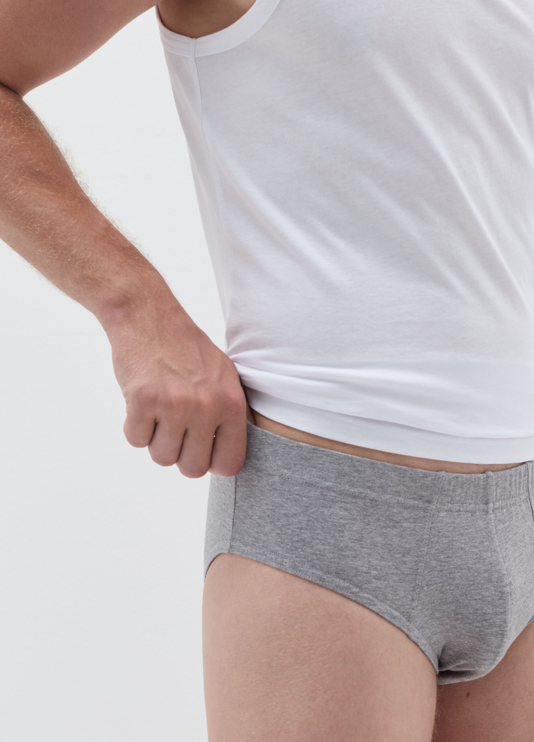 Tripack slip in cotone bio stretch