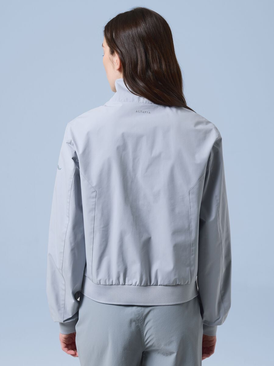Giacca sportiva antivento ALTAVIA SAILING grigia con zip_3