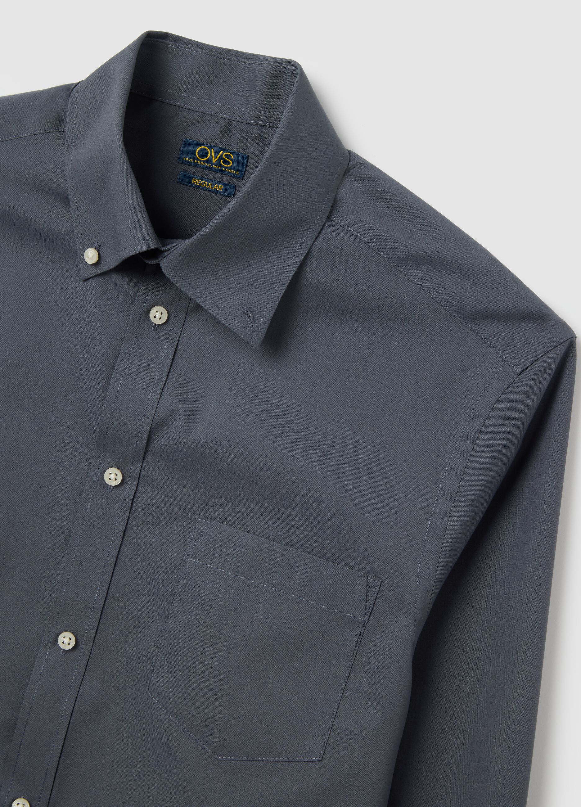 Regular Fit Blue Shirt