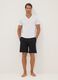 Black organic cotton pyjama shorts_0