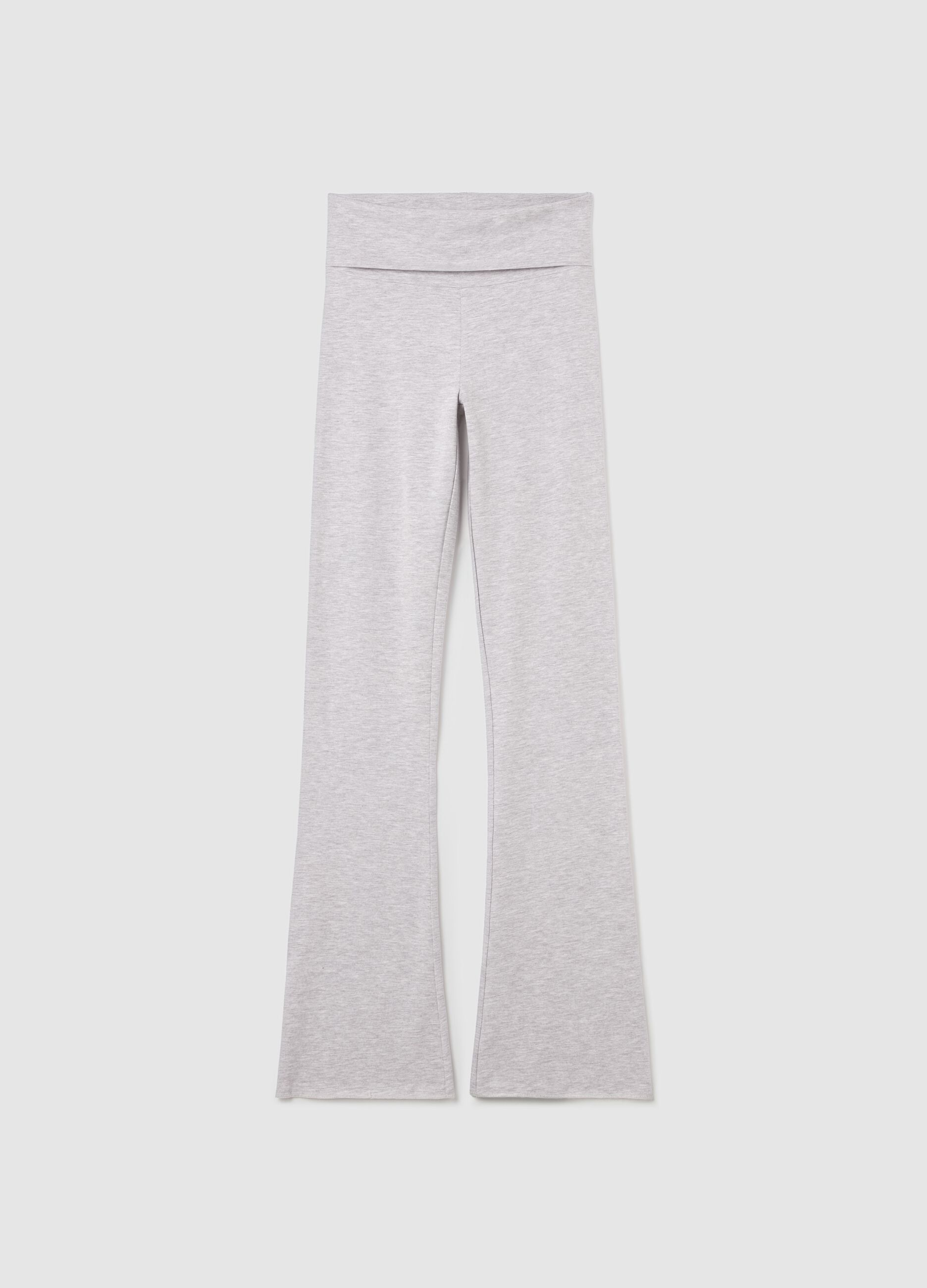 Jersey Yoga Pants Grey Mélange