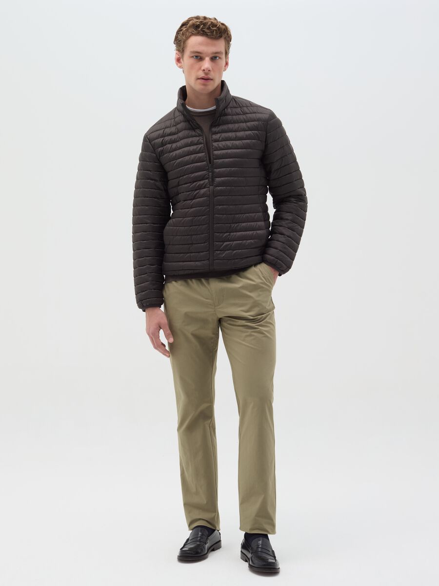 Chino joggers in cotton_0