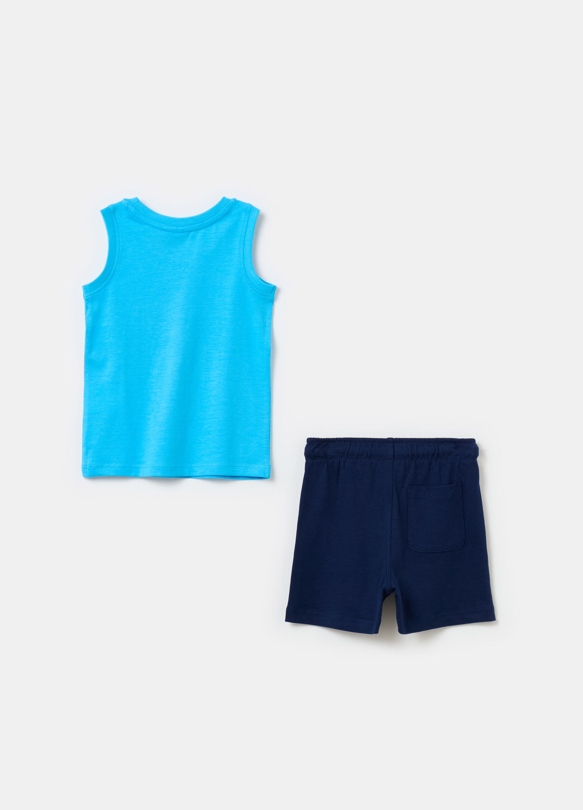 Jogging set in cotone con stampa