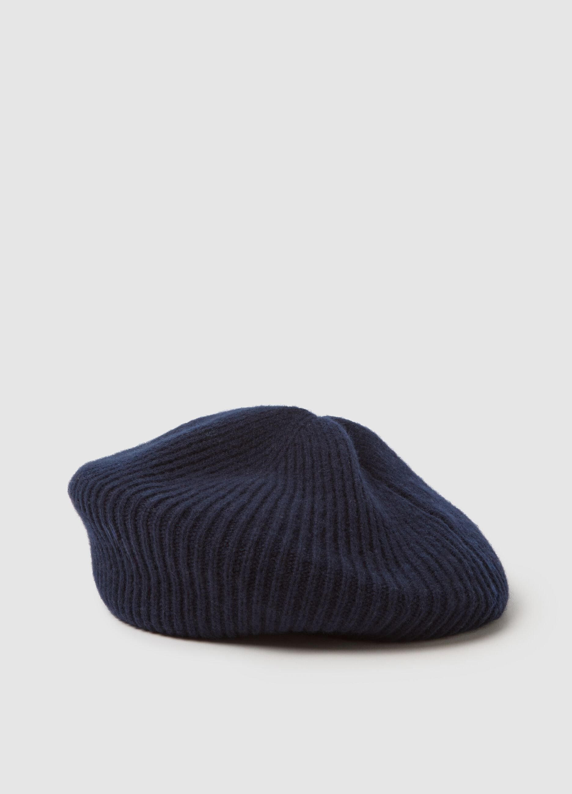 Girl's Pure Blue Wool Beret