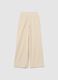 Girls' Beige Corduroy Trousers with a Relaxed Fit_1