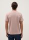 Regular fit pink short-sleeved pure cotton T-shirt_2