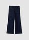Jeans blu scuro bootcut in cotone elasticizzato_2