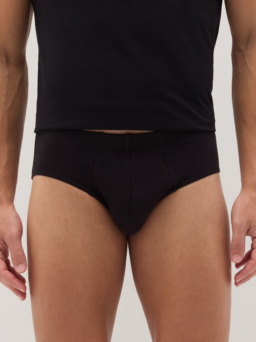 Briefs in stretch cotton_1