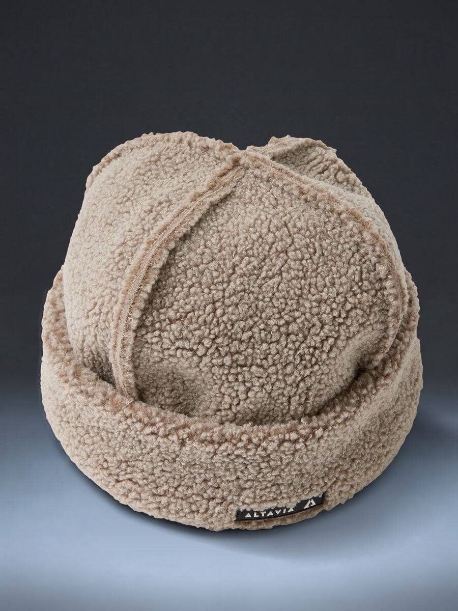 Berretto beige effetto teddy ALTAVIA WITH DEBORAH COMPAGNONI_1
